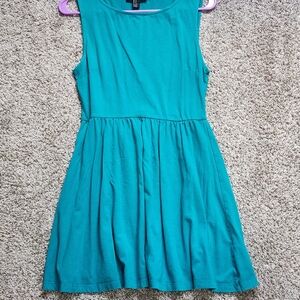 Teal Sleeveless Dress